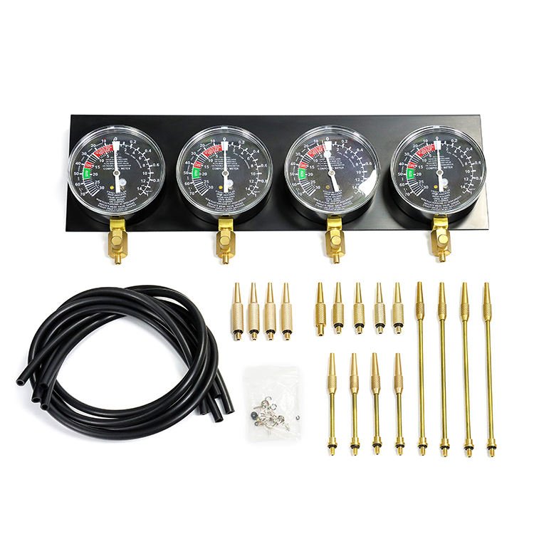 Motorcycle Cylinder Balance Gauge Carb Sync Kit Fuel Vacuum Meter Tool