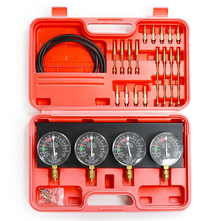 Motorcycle Cylinder Balance Gauge Carb Sync Kit Fuel Vacuum Meter Tool